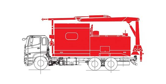 HINO 500 26т Фургон аварийно-технической службы